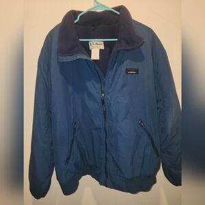 Vintage Blue LLBean Insulated Warm Up Jacket Mens Size Large *🔥VERY WARM🔥*